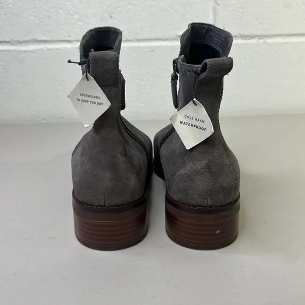 NWT Cole Haan River Round Toe Chelsea Womens Sz 10.5B Boots W26415 suede leather - Picture 5 of 6